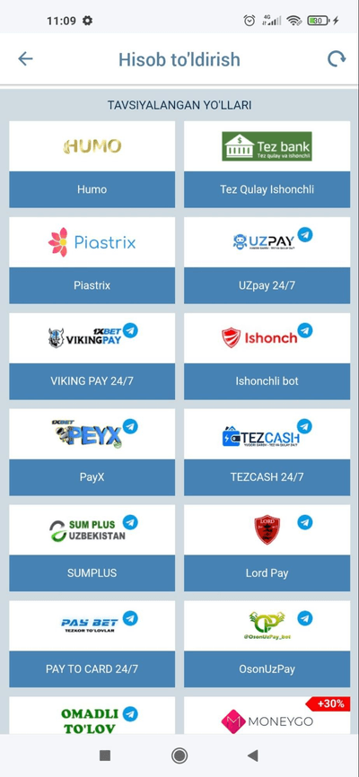 Depozit kiritish va pul yechib olish